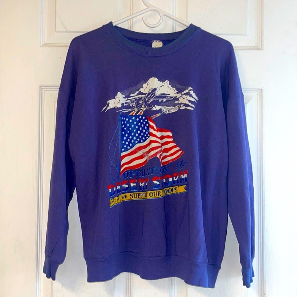 Vintage Operation Desert Storm We Support Our Troops sweatshirt